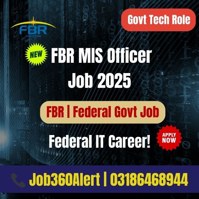 FBR MIS Officer Job 2025 – Apply for Federal IT Career Opportunity