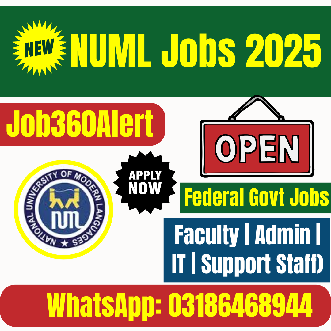 NUML jobs 2025 – National University of Modern Languages career vacancies