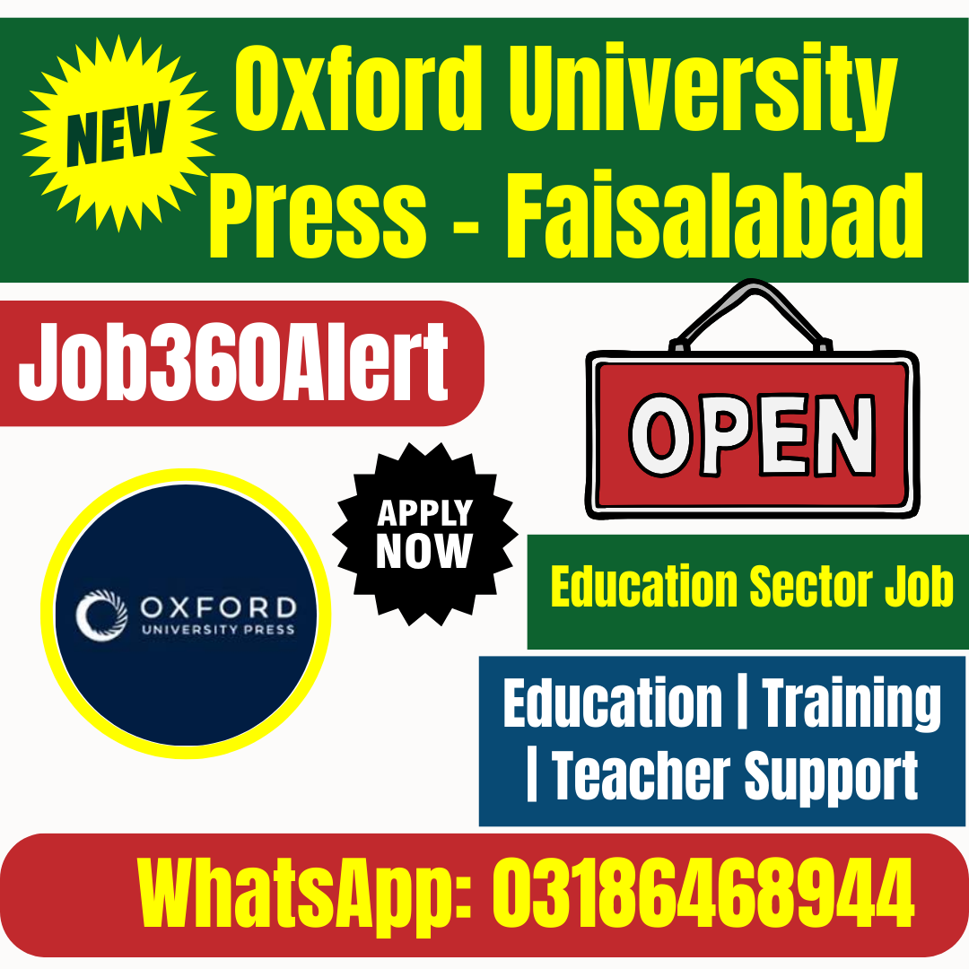 Professional Development Coordinator Job at Oxford University Press Pakistan – Faisalabad 2025