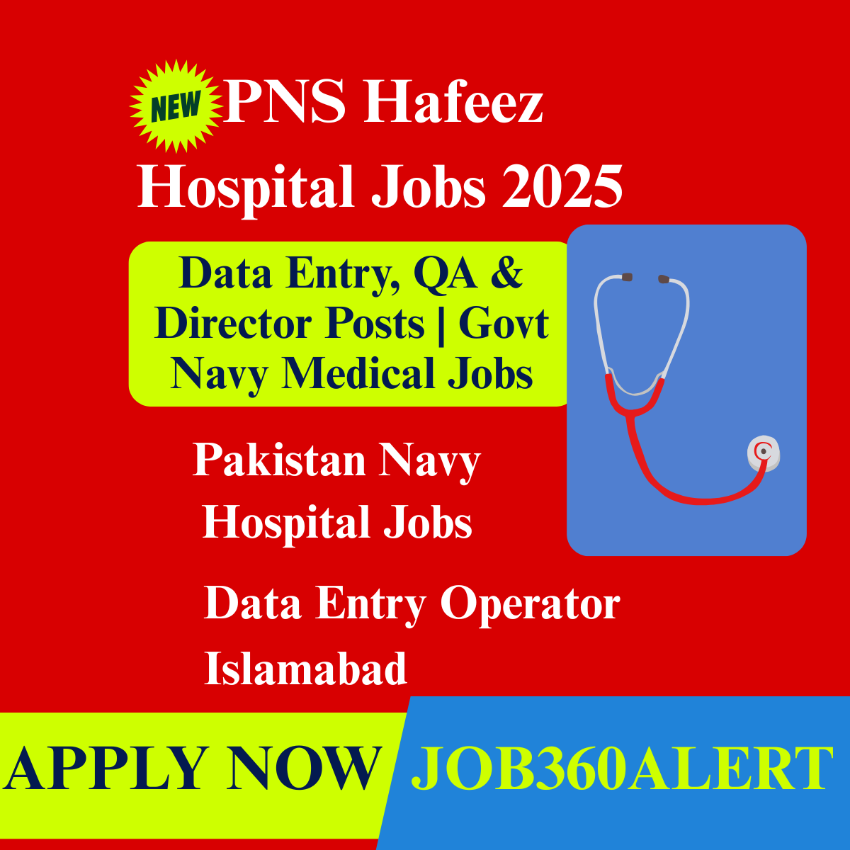 PNS Hafeez Hospital Islamabad Jobs 2025 – Data Entry Operators & Quality Control Vacancies