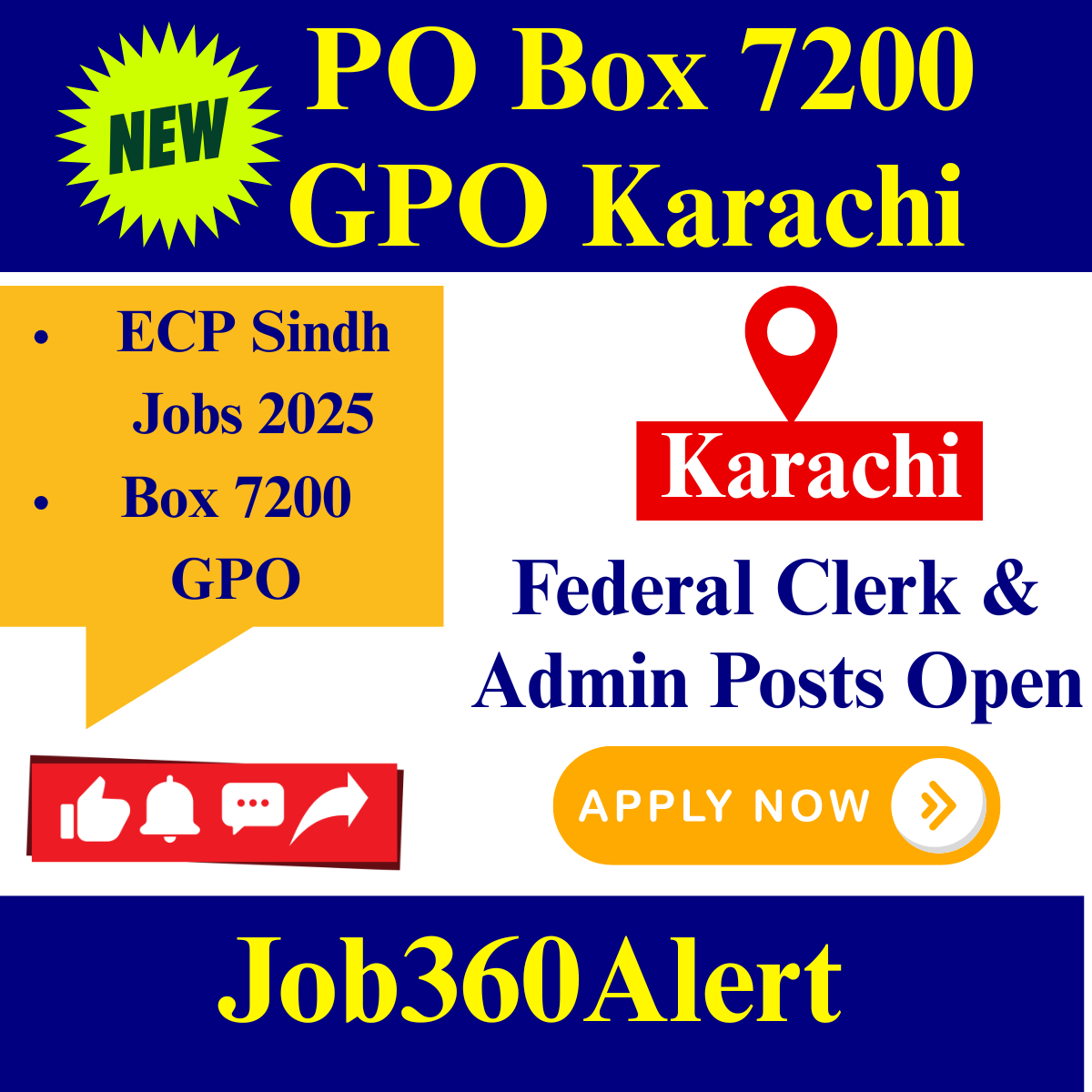 ECP Sindh Jobs 2025 – PO Box 7200 GPO Saddar Karachi latest government vacancies