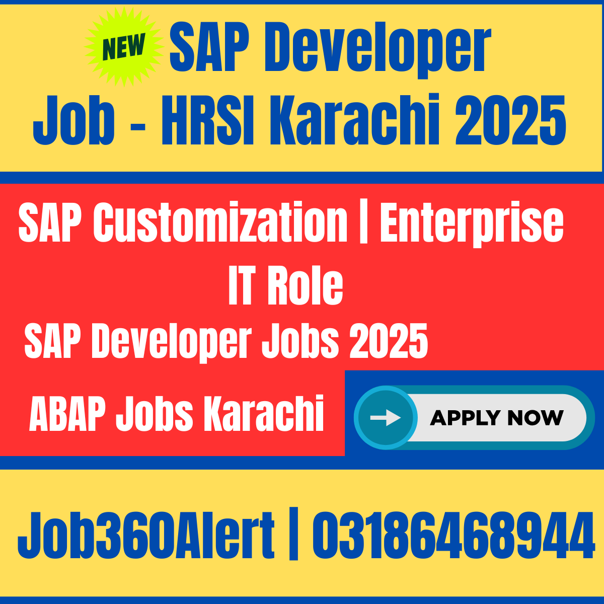 SAP Developer Job 2025 at HRSI Karachi – Apply Now for SAP Functional & Technical Role