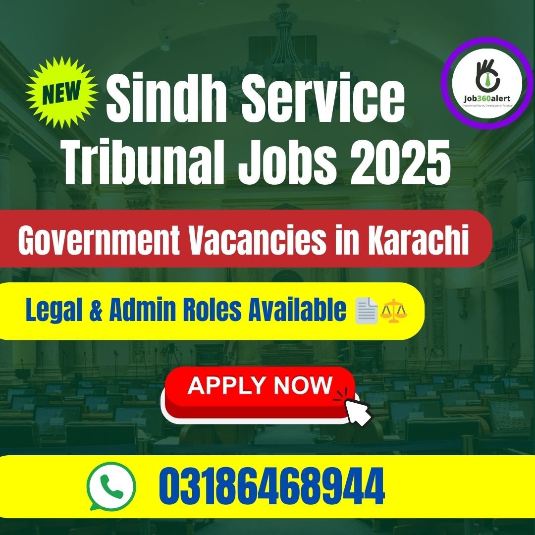 Sindh Service Tribunal Karachi Jobs 2025 – Multiple Government Vacancies