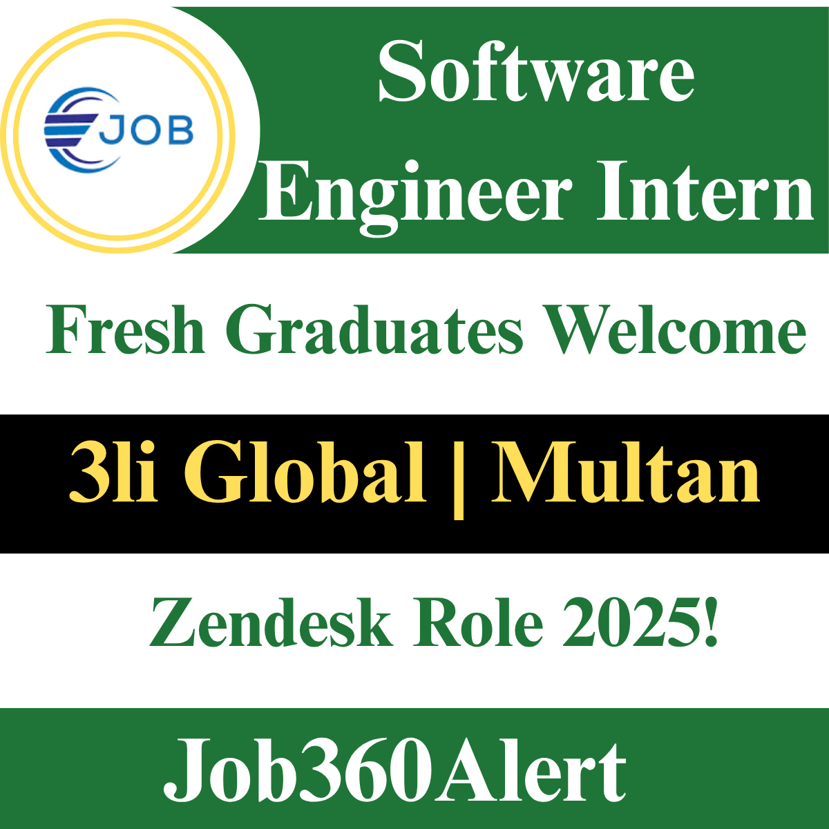 Software Engineer Intern Zendesk Jobs 2025 – 3li Global Multan Careers for Recent Graduates