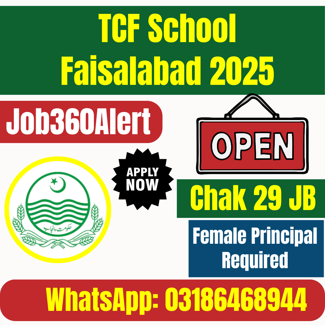 Female Primary School Principal Job at The Citizens Foundation Faisalabad – 2025