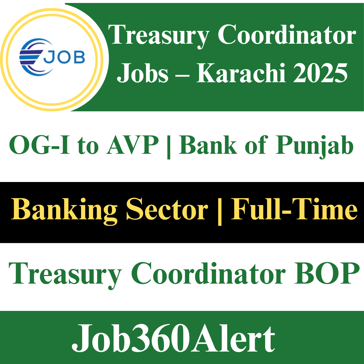 Treasury Coordinator Job at Bank of Punjab – Karachi OG-I to AVP May 2025