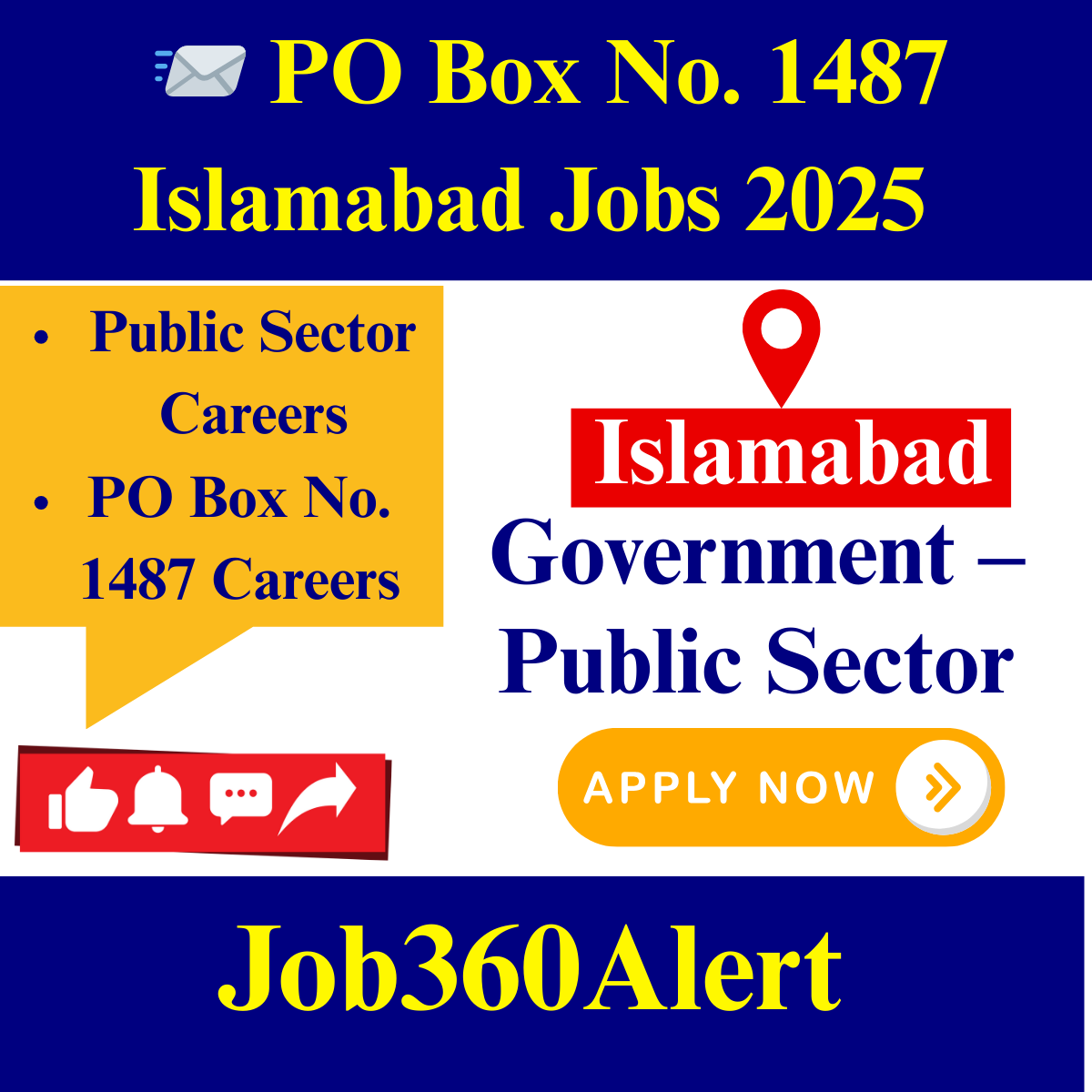 PO Box No. 1487 Islamabad Jobs 2025 – Apply Online for Public Sector Career Opportunities
