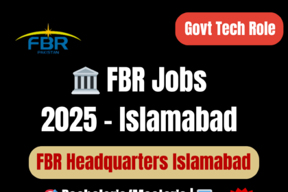 Federal Board of Revenue Islamabad office front – recruitment notice June 2025
