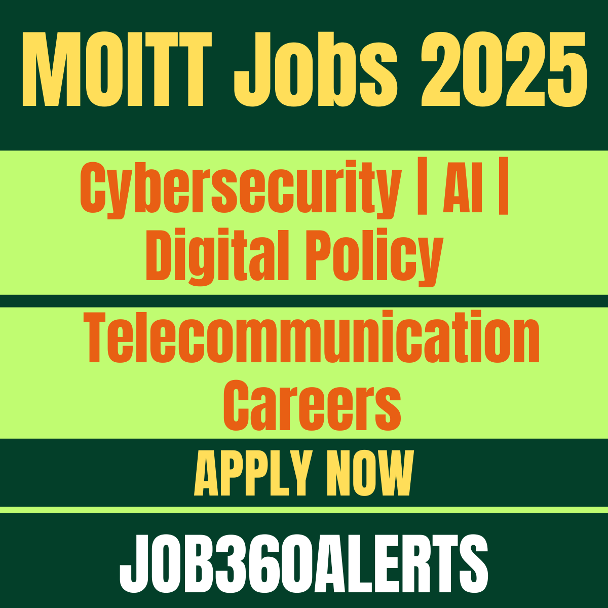 Ministry of Information Technology & Telecommunication MOITT Jobs 2025