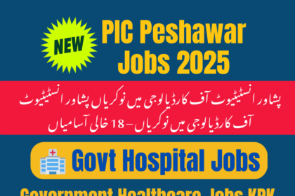 PIC Peshawar Jobs 2025 – Apply for Medical & Support Staff Vacancies