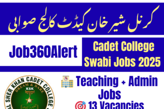 Karnal Sher Khan Cadet College Swabi Jobs 2025 – Teaching and Admin Vacancies