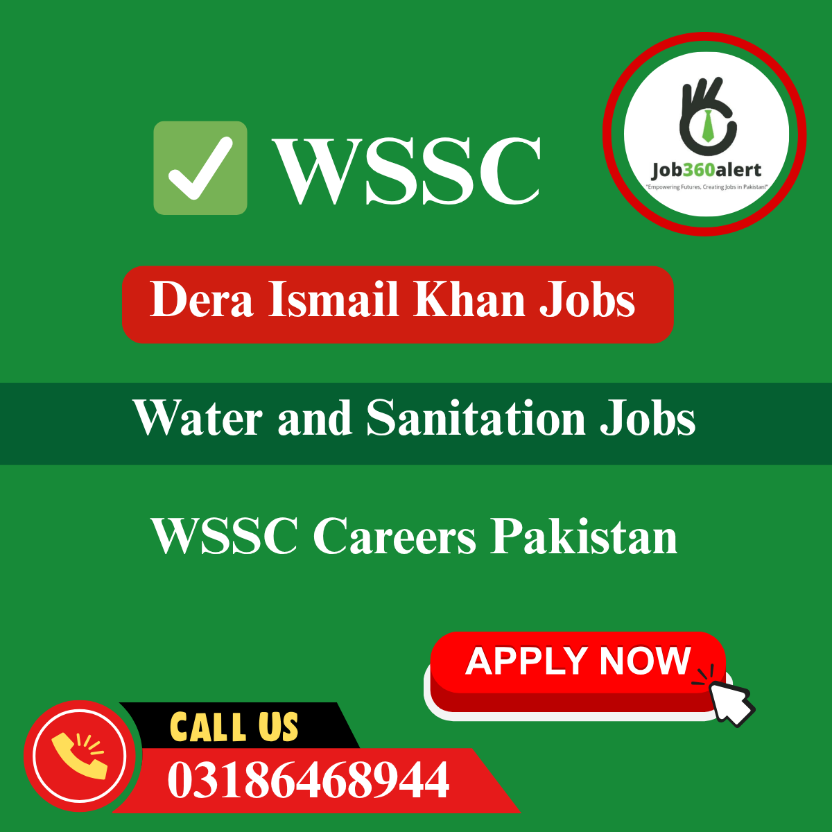WSSC Dera Ismail Khan Jobs 2025 – Water & Sanitation Services Careers