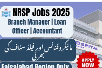 “NRSP Faisalabad office building with staff managing community development programs”