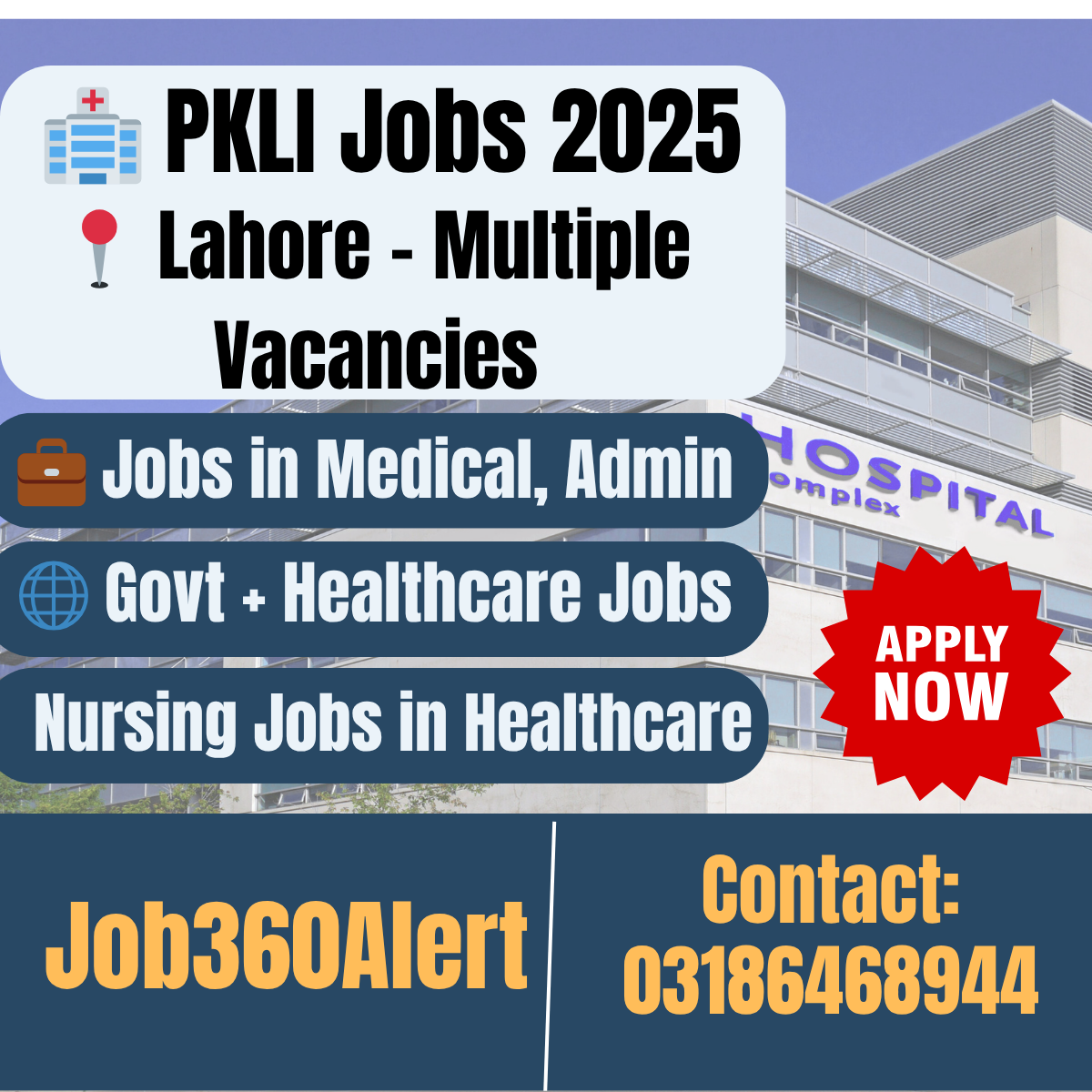 PKLI Jobs 2025 Lahore – Kidney & Liver Institute Vacancies