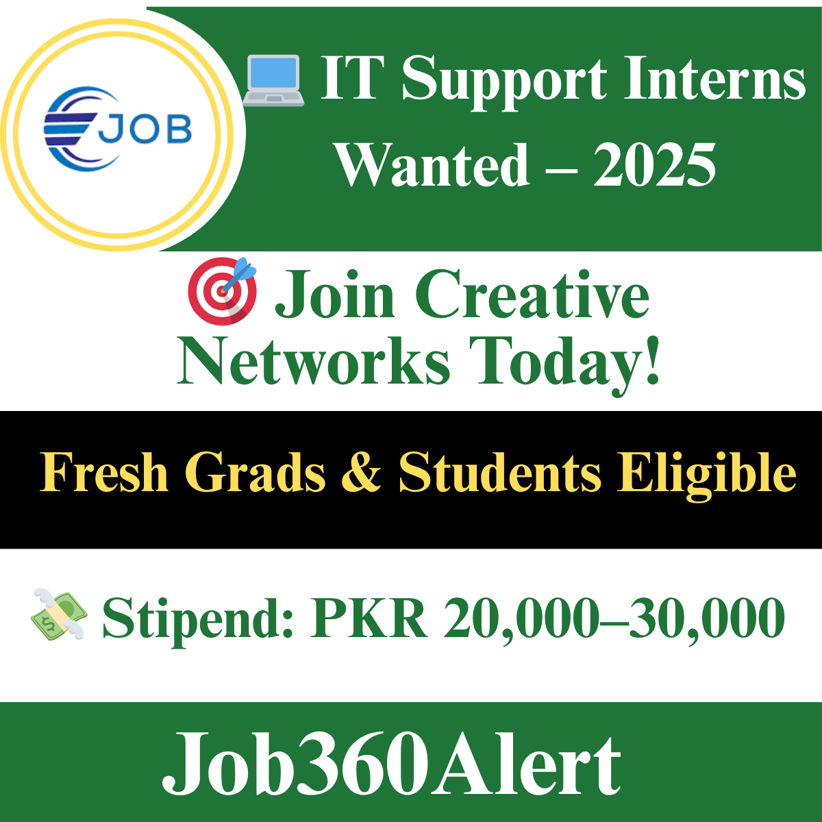IT Support Intern Jobs 2025 at Creative Networks