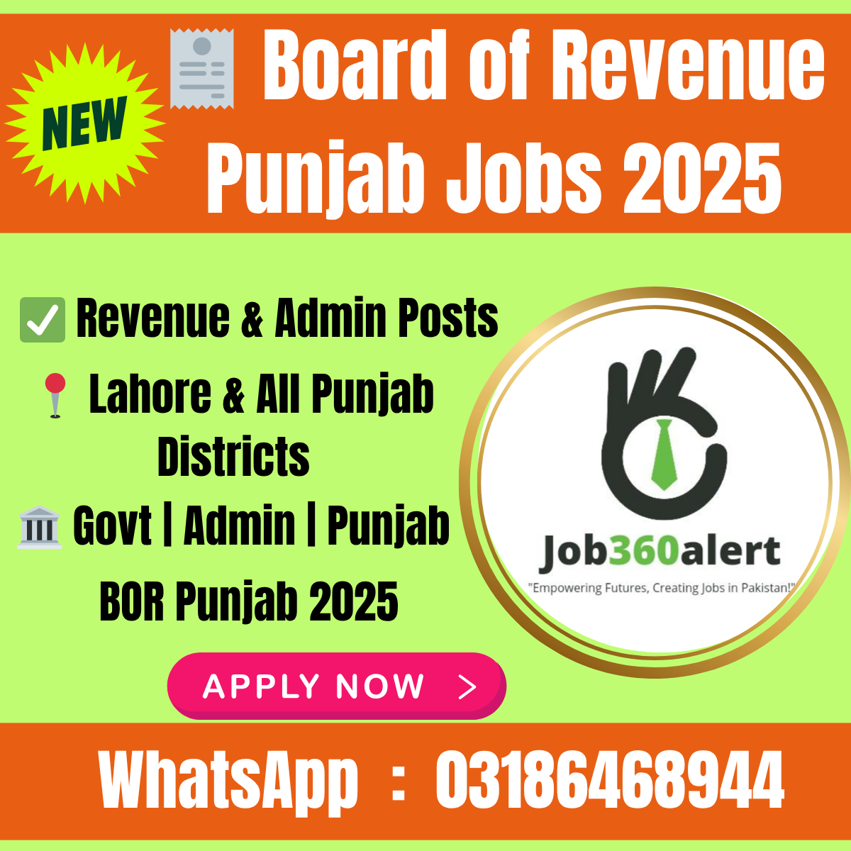 Board of Revenue Punjab Jobs 2025 – Apply for Revenue & Administrative Posts