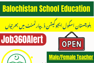 Directorate of Education Balochistan hiring teachers and staff 2025