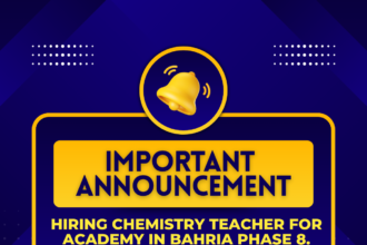 Academy teaching job Bahria Phase 8 Rawalpindi