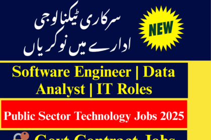Public Sector Technology Organization jobs 2025 for IT and tech professionals in Pakistan