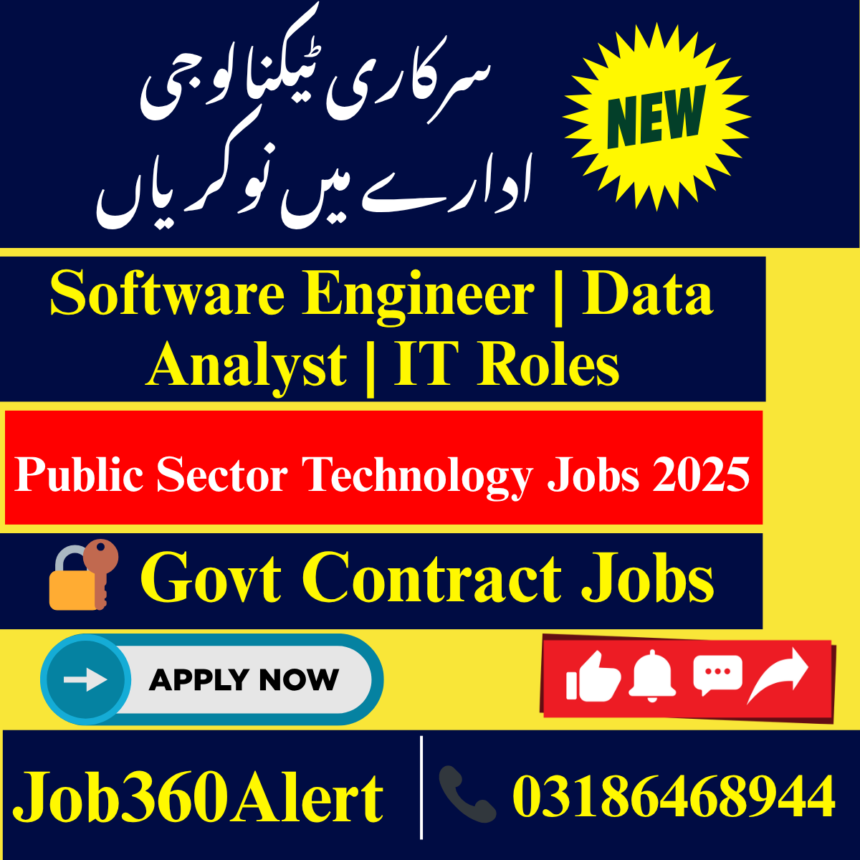 Public Sector Technology Organization jobs 2025 for IT and tech professionals in Pakistan