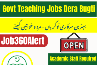 School Education Department Dera Bugti teaching and non-teaching job vacancies 2025