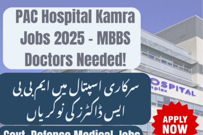 PAC Hospital Kamra hiring MBBS doctors and medical staff 2025