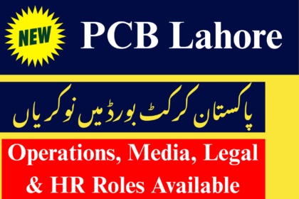 PCB Lahore hiring professionals for cricket management and operations 2025