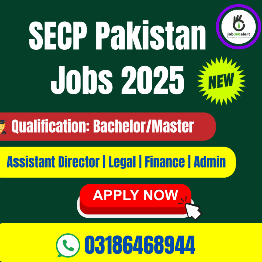 Securities & Exchange Commission of Pakistan SECP job opportunities Islamabad 2025