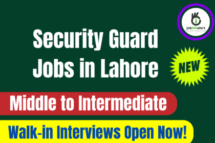 Private company hiring security guards in Lahore 2025