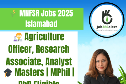 MNFSR Islamabad hiring for agriculture, research, and admin positions 2025