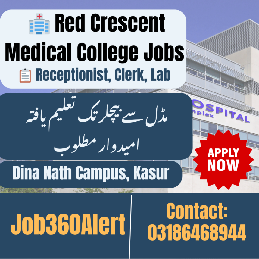 Ak Red Crescent Medical College Jobs 2025