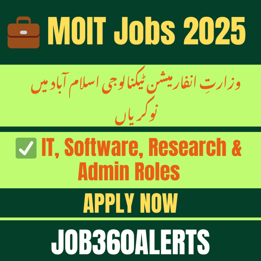 Ministry of IT Islamabad hiring notice for technology and management jobs 2025