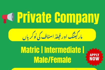 Marketing and field staff jobs Islamabad 2025 – private sector hiring