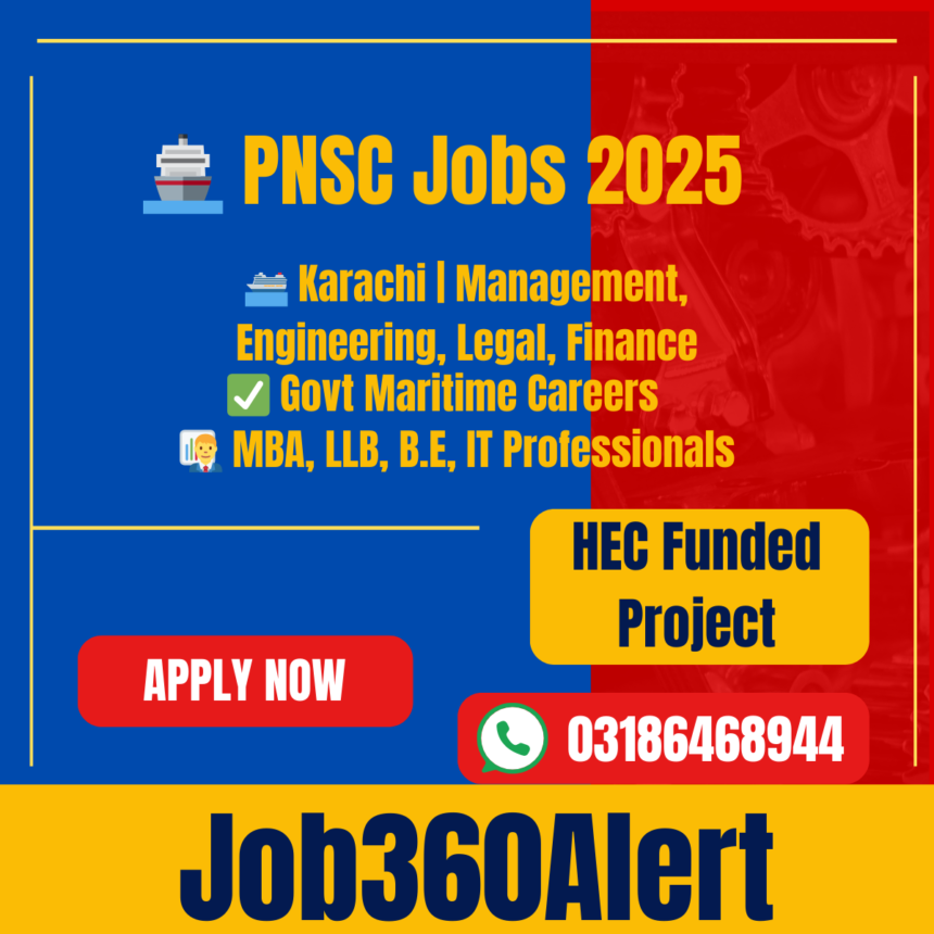 Pakistan National Shipping Corporation Karachi Jobs 2025 for management and engineering staff