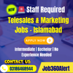 Telesales and marketing jobs in Islamabad 2025 – private company hiring staff